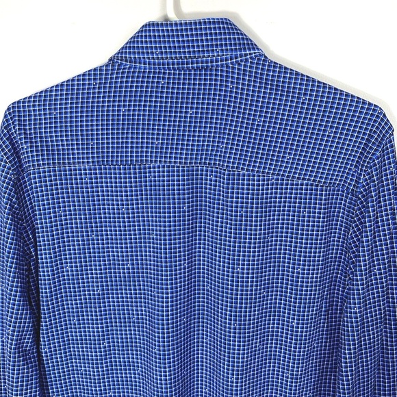 Buttercloth Men's Blue Checkered Shirt size medium - Picture 10 of 12